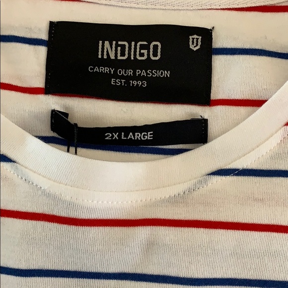 ♓️♓️Candy stripe indicode tee shirt ♓️♓️♓️ - Picture 2 of 5